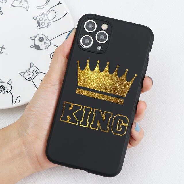 King Queen Crown Case For iPhone