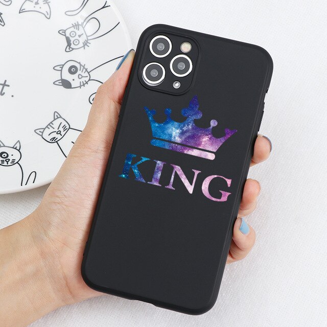 King Queen Crown Case For iPhone