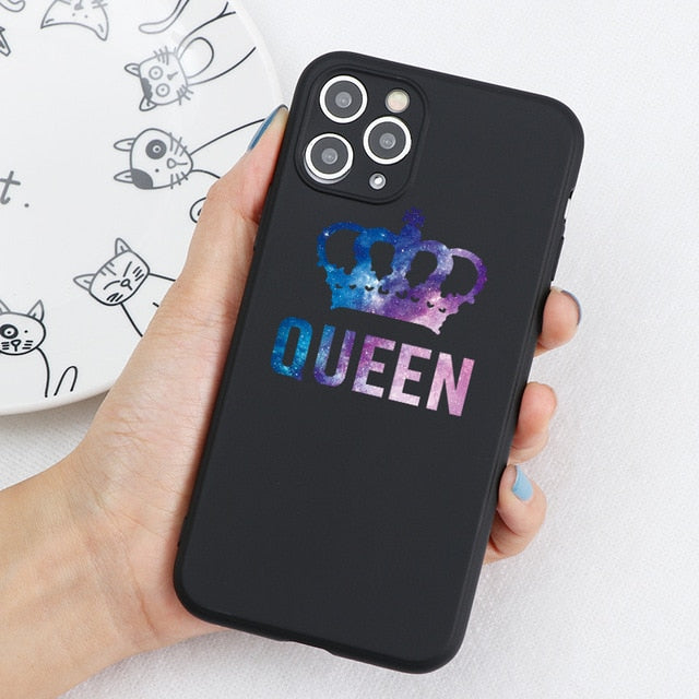 King Queen Crown Case For iPhone
