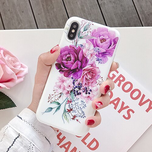 Retro Flower Banana Leaf Phone Case