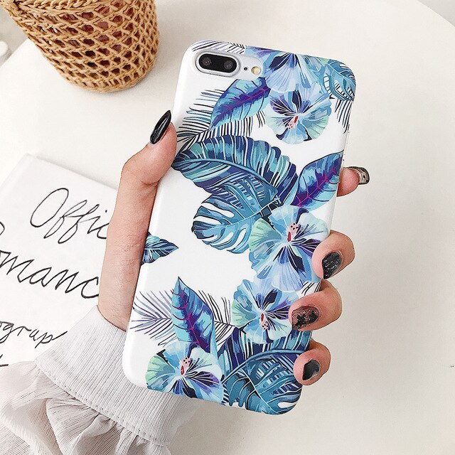 Retro Flower Banana Leaf Phone Case