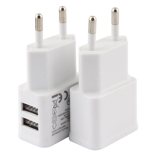 Dual USB Charger Plug Adapter