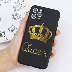 King Queen Crown Case For iPhone