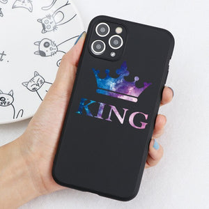King Queen Crown Case For iPhone